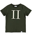Les Deux T-shirt - Encore Bouclé - Forest Green/Ivory