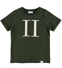 Les Deux T-shirt - Encore Bouclé - Forest Green/Ivory