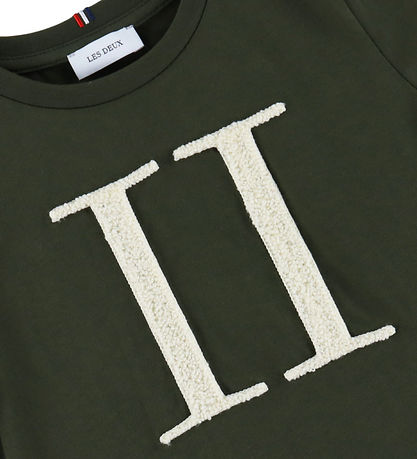Les Deux T-shirt - Encore Bouclé - Forest Green/Ivory Les Deux T-shirt - Encore Bouclé - Forest Green/Ivory