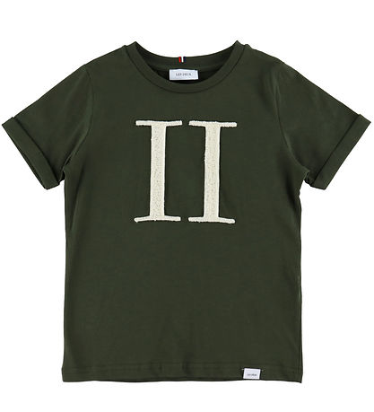 Les Deux T-shirt - Encore Bouclé - Forest Green/Ivory