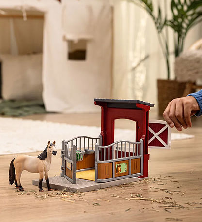 Schleich Farm World - Ponyboks m. Mustang Hoppe - 42724 - 19 Del