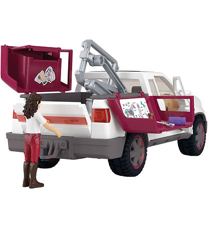 Schleich Horse Club - Mobil Dyrelæge m. Trailer - 42704 - 90 Del