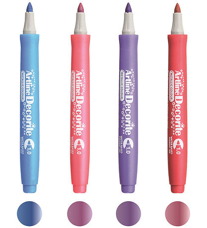 Artline Tuscher - Decorite Brush - 4 stk. - Contemporary Metalli