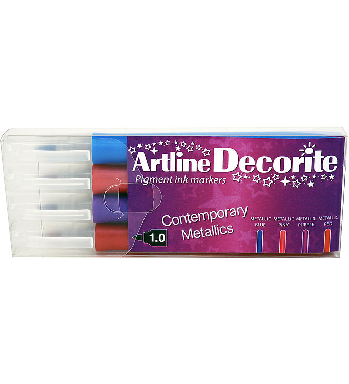 Artline Tuscher - Decorite Brush - 4 stk. - Contemporary Metalli