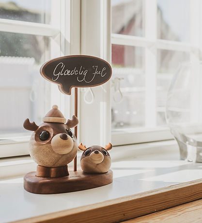 FableWood Pick-Me-Up Rensdyr - Kaj - 4 cm - Natur FableWood Pick-Me-Up Rensdyr - Kaj - 4 cm - Natur