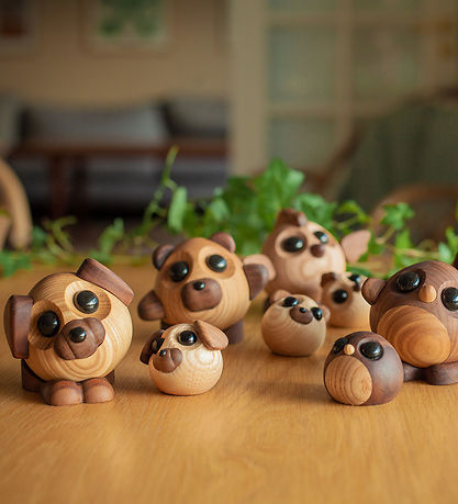 FableWood Pick-Me-Up Hund - Buddy - 8 cm - Natur