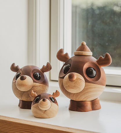 FableWood Pick-Me-Up Rensdyr - Svend - 12 cm - Natur