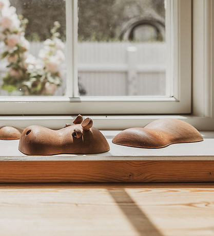 FableWood Flodhest - Rosa - 4 cm - Natur FableWood Flodhest - Rosa - 4 cm - Natur