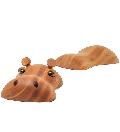 FableWood Flodhest - Rosa - 4 cm - Natur FableWood Flodhest - Rosa - 4 cm - Natur