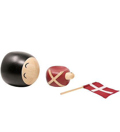 FableWood Garder - Valdemar - 17 cm - Natur/Rød/Sort