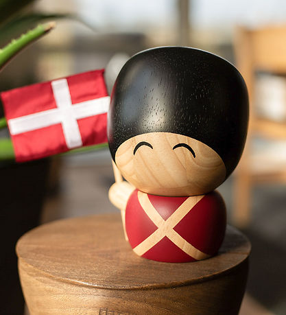 FableWood Garder - Valdemar - 17 cm - Natur/Rød/Sort