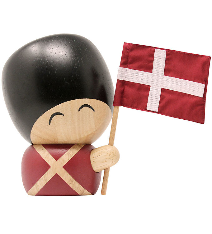 FableWood Garder - Valdemar - 17 cm - Natur/Rød/Sort