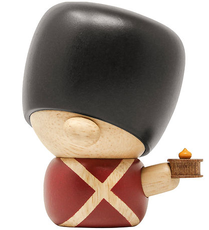 FableWood H.C. Andersen - Fyrtøjet - 8 cm - Natur/Rød/Sort