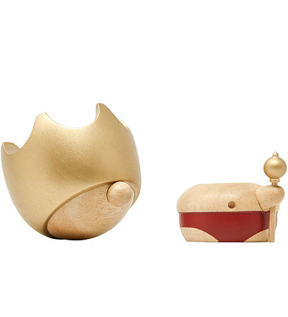 FableWood H.C. Andersen - Kejserens Nye Klæder - 8 cm - Natur/Gu