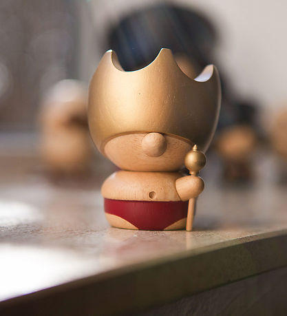 FableWood H.C. Andersen - Kejserens Nye Klæder - 8 cm - Natur/Gu