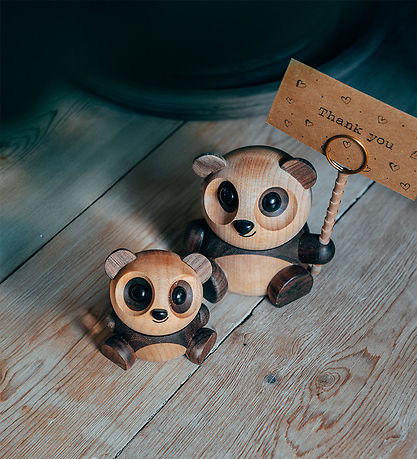 FableWood Panda - Pom Pom - 6 cm - Natur FableWood Panda - Pom Pom - 6 cm - Natur