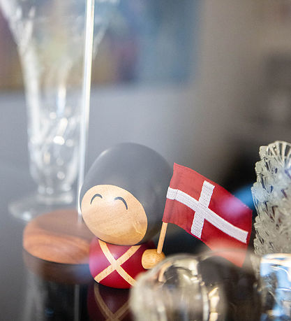 FableWood Garder - Henrik - 9 cm - Natur/Rød/Sort