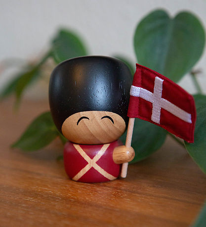 FableWood Garder - Frederik - 7,5 cm - Natur/Rød/Sort FableWood Garder - Frederik - 7,5 cm - Natur/Rød/Sort