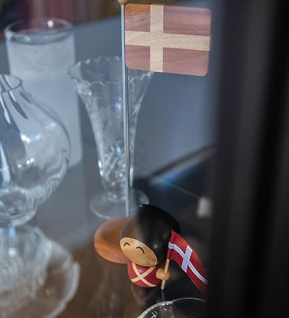 FableWood Garder - Frederik - 7,5 cm - Natur/Rød/Sort