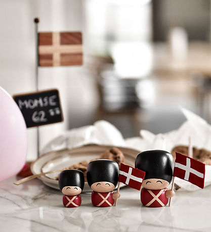 FableWood Garder - Frederik - 7,5 cm - Natur/Rød/Sort