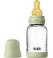 BIBS Sutteflaske - 120 ml - Glas/Naturgummi - Sage BIBS Sutteflaske - 120 ml - Glas/Naturgummi - Sage