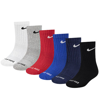 Nike Strømper - Cushioned - Dri-Fit - 6-pak - Multi Nike Strømper - Cushioned - Dri-Fit - 6-pak - Multi