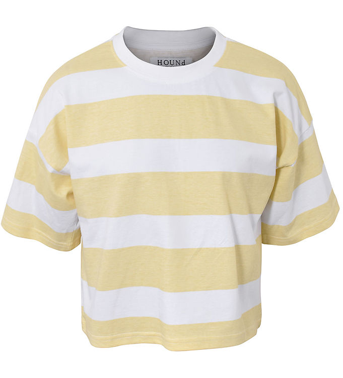 Hound T-shirt - Crop - Dusty Yellow