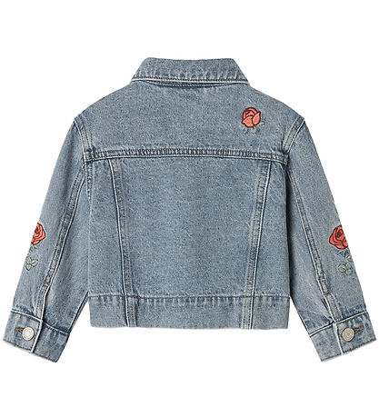 Name It Denimjakke - NmfConny - Lyseblå Denim/Rose