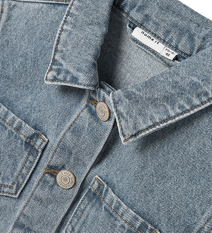 Name It Denimjakke - NmfConny - Lyseblå Denim/Rose