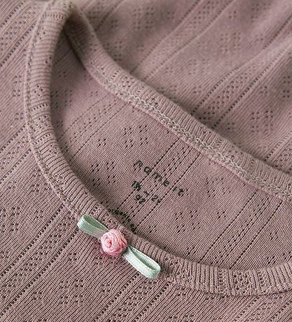 Name It T-shirt - NmfJsilke - Purple Dove m. Hulmønster