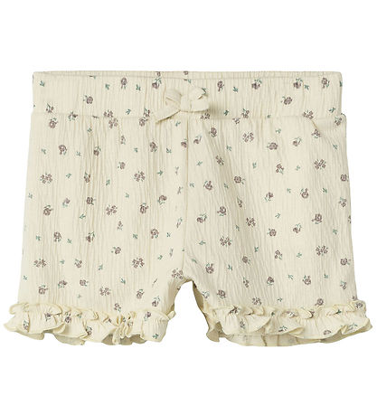 Name It Shorts - NmfJannis - Bleached Sand m. Blomster Name It Shorts - NmfJannis - Bleached Sand m. Blomster