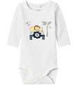Name It Body l/æ - NbmHollow - Bright White m. Print
