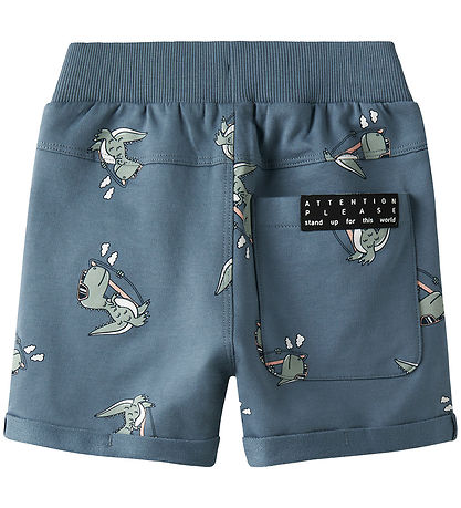 Name It Sweatshorts - NmmVermo - Blue Mirage/Dino surf