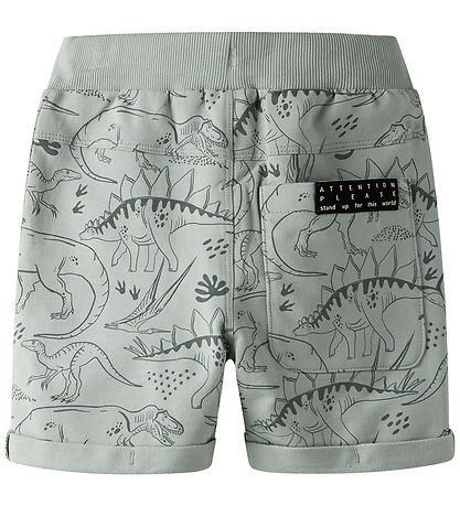 Name It Sweatshorts - NmmVermo - Aqua Gray/Tone Dino