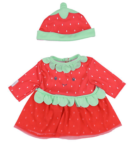 Tiny Treasures Dukketøj - Strawberry Cutie Outfit