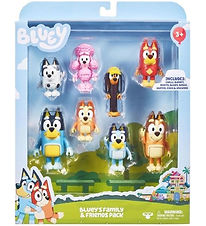 Bluey Figurer - 8-pak - Blueys Familie & Venner