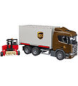 Bruder Lastbil - UPS Scania Super 560R m. Gaffeltruck - 03582 Bruder Lastbil - UPS Scania Super 560R m. Gaffeltruck - 03582