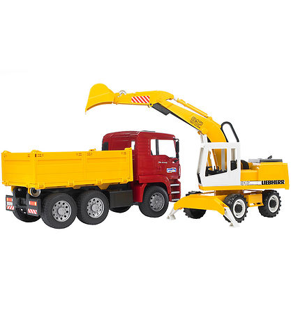Bruder Arbejdsmaskiner - MAN TGA og Liebherr - 02751 Bruder Arbejdsmaskiner - MAN TGA og Liebherr - 02751