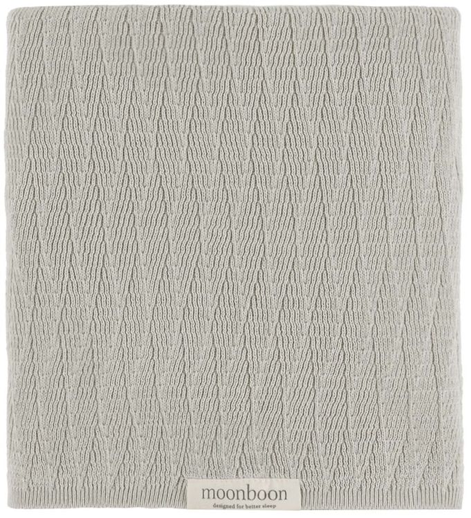 Moonboon Tæppe - Strik - 100x80 cm - Lunar Rock