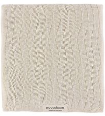 Moonboon Tæppe - Strik - 100x80 cm - Nature Moonboon Tæppe - Strik - 100x80 cm - Nature