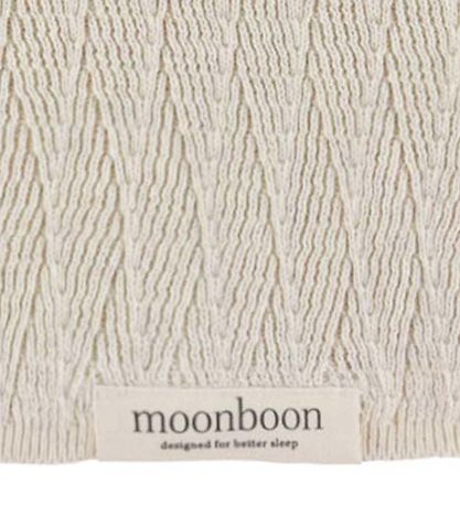 Moonboon Tæppe - Strik - 100x80 cm - Nature