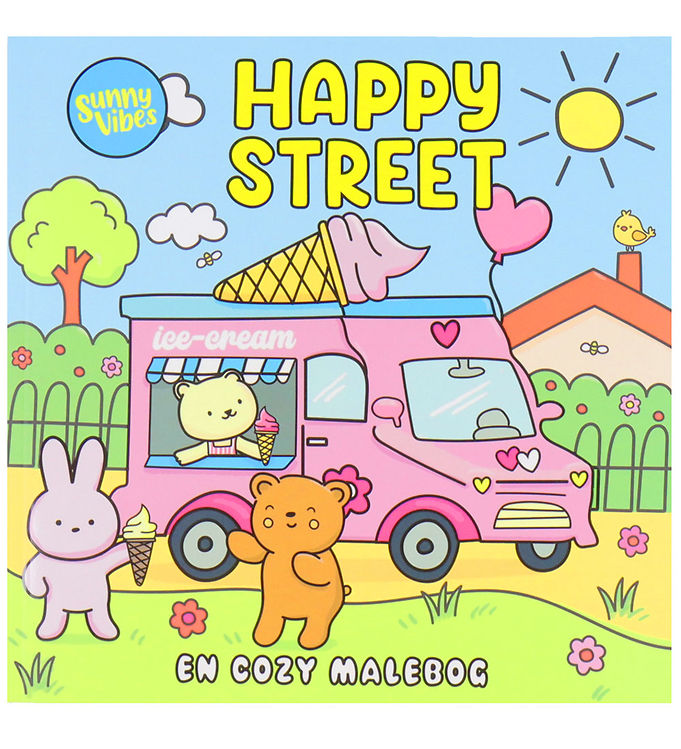 Forlaget Tukan Malebog - Cozy Time - Sunny Vibes: Happy Street