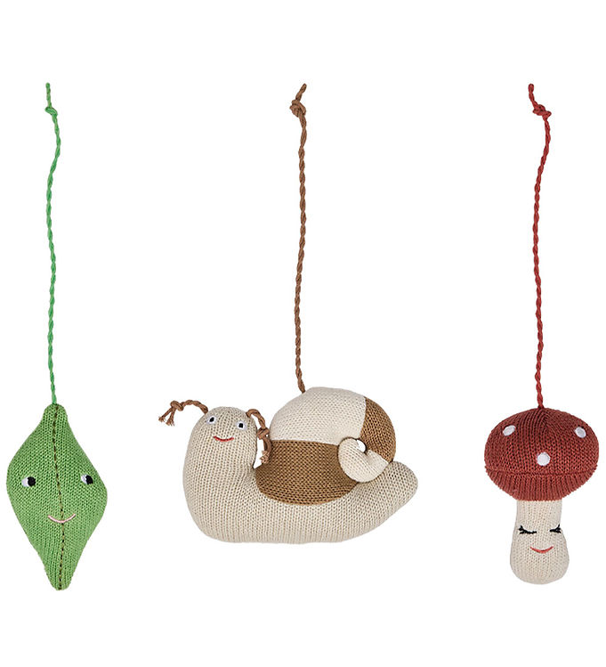 OYOY Ophæng - 3 stk - Forest - Brun/Grøn/Rød