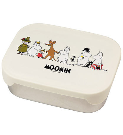 Rätt Start Madkasse - Mumi - Rustfrit Stål/Silikone - Beige