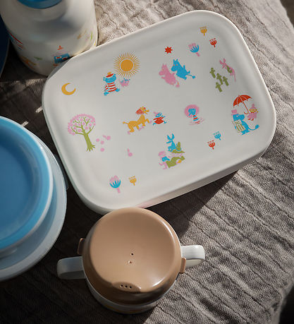 Rätt Start Madkasse - Mumi - Rustfrit Stål/Silikone - Beige