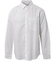 Hound Skjorte - Linen Blend - Hvid Hound Skjorte - Linen Blend - Hvid