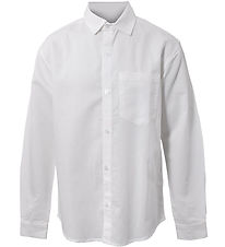 Hound Skjorte - Linen Blend - Hvid Hound Skjorte - Linen Blend - Hvid