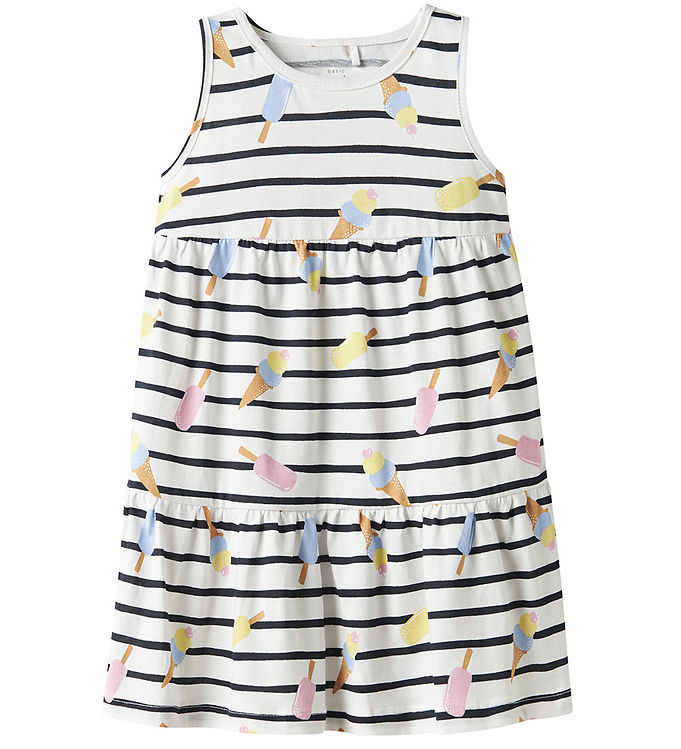 Name It Kjole - NmfVigga - Bright White/Ice