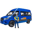 Bruder Minibus - Mercedes Benz Sprinter Transfer m. Kører - 0268 Bruder Minibus - Mercedes Benz Sprinter Transfer m. Kører - 0268