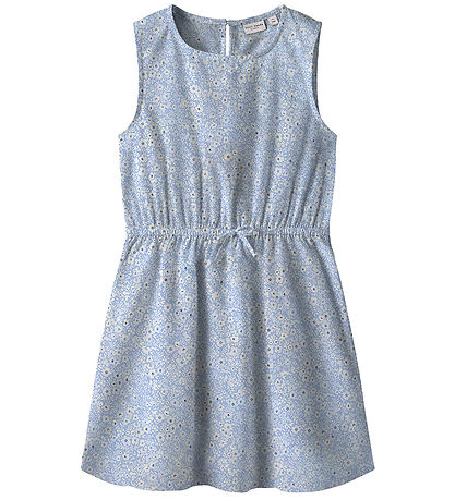 Name It Kjole - NkfVinaya - Serenity/White Flower